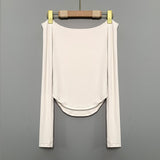 Women Long Sleeve Shirt T-shirt Long Sleeve Bottoming Shirt Women's Top
