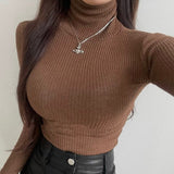 Women Long Sleeve Shirt Short Long Sleeve Top Women's Autumn and Winter