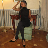 Women Jumpsuit Summer Fashion Slim Sleeveless Jumpsuit