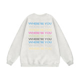 Men Hoodie round Neck Sweater Autumn Loose Casual Long Sleeves Pullover Sweater Sweater