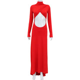 Women Desses Long Sleeve Narrow Dress Formal Dress Red Carpet Dress