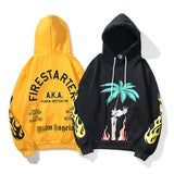 Palm Angle Hoodie Palm Angels Flame Skull Letter Hooded Sweater Men's and Women's Hoodies Coat