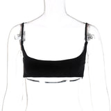 Women Halter Tops Spring Fashion Street Shooting Short Sports Top