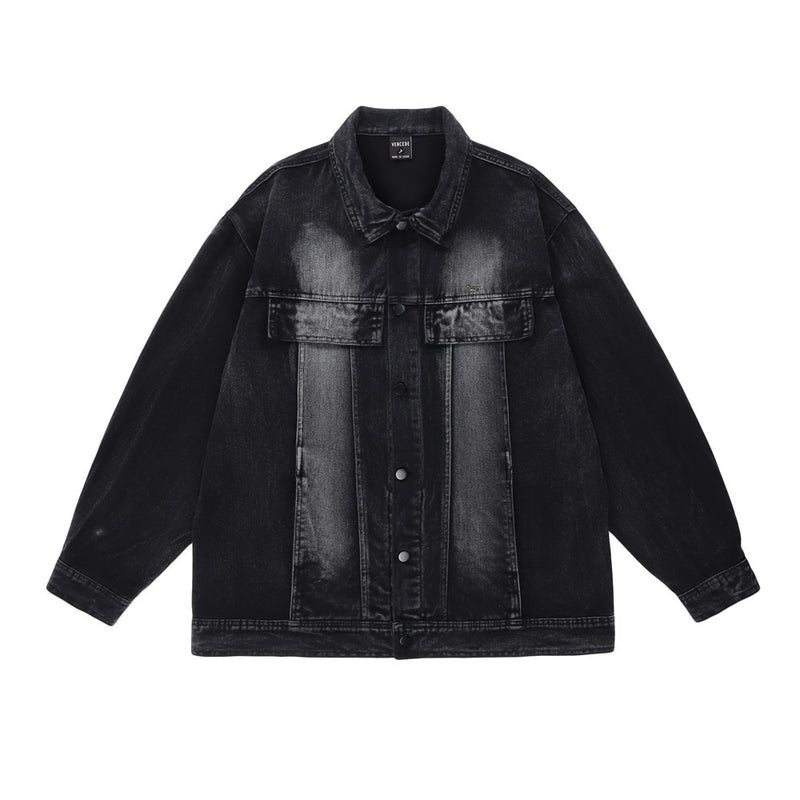 Men Denim Jacket Men Loose All-Matching Jacket