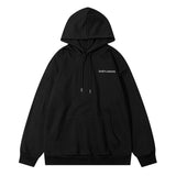Men Hoodie Autumn and Winter Simple Letter Printing Hooded Pullover
