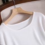Women's T-Shirt-Color Short-Sleeved T-shirt Women's Ins Top All-Matching T-shirt Spring and Summer