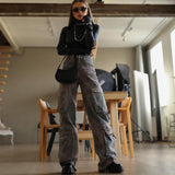 Women Cargo Pants Overalls Women's Summer Loose Denim
