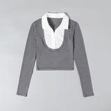 Women T-Shirt Long Sleeve T-shirt for Women Short Spring and Autumn