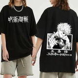 Funny Satoru Gojo Jujutsu Kaisen Tshirt Summer Men Oversized