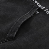 Men Hoodie English Letters Printed Hoodie Washed Old Men Loose Autumn Winter Coat