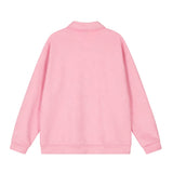 Men Hoodie Five-Pointed Star Printing Lapel Pullover Sweater Men