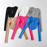 Women T-Shirt Long Sleeve T-shirt Summer Women's Fashion Casual round Neck