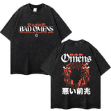 One Band And Rock Band Music Tour Washed T-shirts