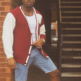 Men Sweater Men's Casual Long-Sleeved Jacquard Sweater