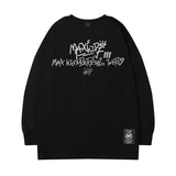 Men's Long Sleeve Shirt Long Sleeve T-shirt Men's Autumn Letter Print Loose round Neck