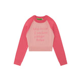 Women Sweater Short Sweater Women's round Neck Long Sleeve