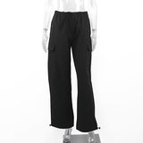 Women Pants Spring and Summer Loose All-Matching Work Clothes Casual Straight Pants