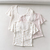 Women T-Shirt Summer Knitted Bottoming Shirt