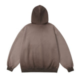 Men Hoodie Gradient Inkjet Letter Hooded Sweaters Menswear Pullover Loose Casual Hoodie