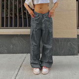 Women Pants Spring and Summer Loose All-Matching Work Clothes Casual Straight Pants