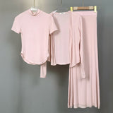 Women Long Sleeve Shirt Long Sleeve Cardigan Jacket Fishtail Skirt