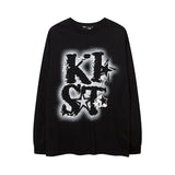Men Long Sleeve Shirt Letter Printing Couple's Tops Street Casual Long Sleeve T-shirt Men and Women
