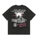 HS T Shirt Smile Earth Distressed Print