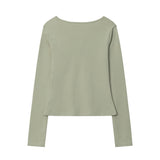 Women Long Sleeve T-Shirt Long Sleeve T-shirt Women's Spring and Autumn Casual Short