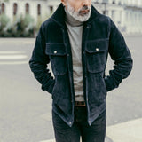 Men Jack Men's Casual Fashion Open Lining Solid Color Coat