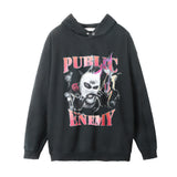 Men Hoodie Printed Hoodie Men's Street Leisure Distressed