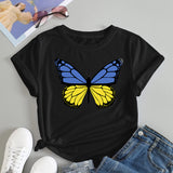 Ukraine Girl Clothes Jersey Ukrainian Flag Tshirt Women
