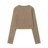 Women Long Sleeve T-Shirt Printed Short-Sleeved T-shirt Women's Slim Autumn