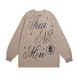Men Long Sleeve Shirt Printed Long Sleeve Bottoming T-shirt Men and Women Hiphop Idle Style