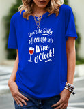 Women's Independence Day T Shirt Pattern Printed Short-Sleeved T-shirt