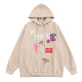 Men Hoodie Printed Clothing Spring and Autumn Men's Loose Casual Long Sleeves Sports Hoodie