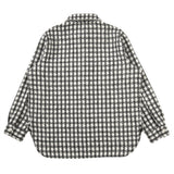 Men Long Sleeved T Shirt Plaid Long Sleeve Lapel Shirt Men's Loose Casual Shirt Coat Fashion