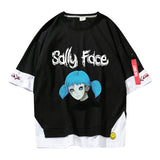 Sally Face T Shirts Supremeforce2022 Adventure Puzzle Solving Costume Sally Face