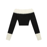 Women Sweater Short Sweater for Girls Spring Autumn Knitwear