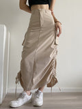 Women's Skirt Women's Retro Suit Skirt Long Dress Ins