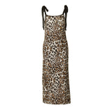 Women Halter Tops Summer Fashion Print Sleeveless Dress
