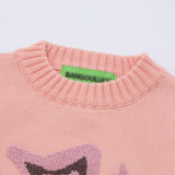 Women Sweater Short Sweater Women's Spring and Autumn round Neck Casual Sweater