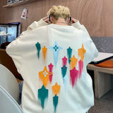 Men Hoodie Sweater Spring and Autumn High Sense Hip Hop Loose Coat