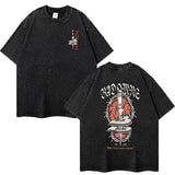 One Band And Rock Band Music Tour Washed T-shirts