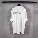 Men T-shirts Paris front and back letter T-shirts short sleeves loose casual