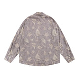 Men's Long Sleeved T Shirt Printed Shirt Men's Spring and Autumn Long Sleeve Lapel Shirt Loose Ins