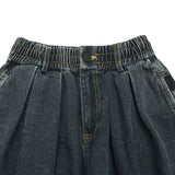 Unisex Jeans Straight Loose Washed-out Jeans