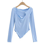 Women T-shirt Spring Long Sleeve T-shirt Women's Bottoming Shirt