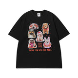 Men T Shirt Couple T-shirt Male and Female Trendy Brand Vintage Loose Short Sleeve