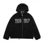 Men Cotton Padded Jacket Coat Double-Sided Wear Berber Fleece Cotton Coat Men's Winter Loose Cotton Coat Coat