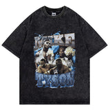 Mike Tyson T-Shirt Vintage Character Print Loose T-Shirt